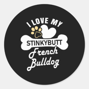Sticker Rond - French Bulldog