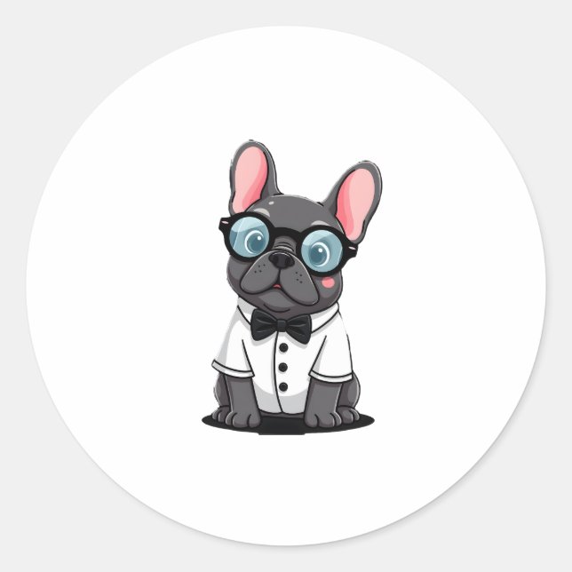 Sticker Rond Frenchie The Gentlemen Copy (5) (Devant)