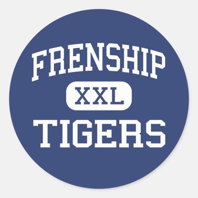 Sticker Rond Frenship - Tigers - Junior - Wolfforth Texas (Devant)