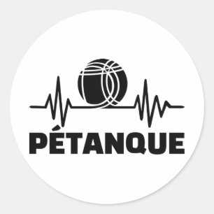 Sticker Rond Fréquence de Petanque