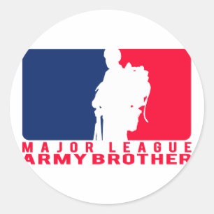 Sticker Rond Frère d'armée de ligue