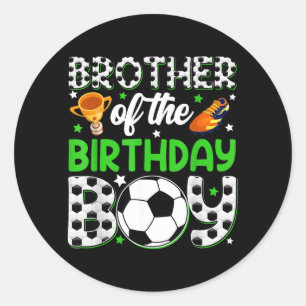 Sticker Rond Frère du garçon qui fête son anniversaire Famille