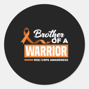 Sticker Rond Frère D'Un Guerrier Soutien Soutien RSD CRPS Aw
