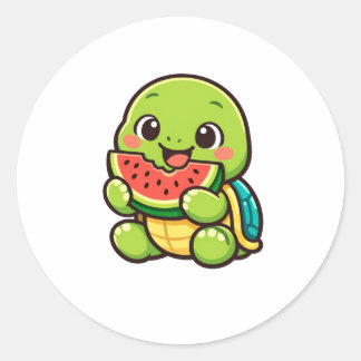 Sticker Rond Fresh Watermelon Bite