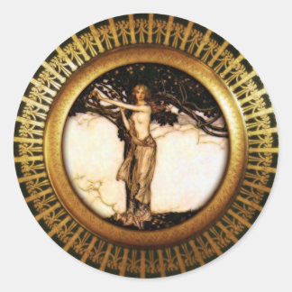 Sticker Rond Freya Gold