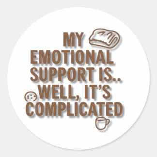 Sticker Rond Friandises de Soutien Émotionnel
