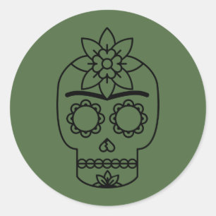 Sticker Rond Frida Kahlo   Coyoacá