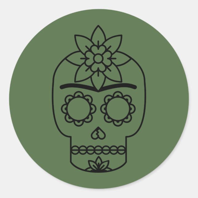 Sticker Rond Frida Kahlo | Coyoacá (Devant)