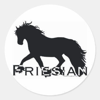 Sticker Rond Friésien