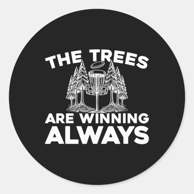 Sticker Rond Frisbee de golf en plein air - Arbre _4 (Devant)