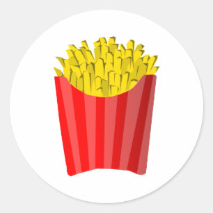 Sticker Rond Frites!