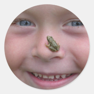 Sticker Rond Frog