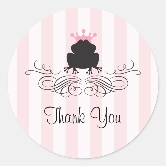 Sticker Rond Frog Prince Charming (Devant)