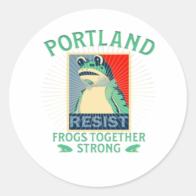 Sticker Rond Frogs Classic (Devant)
