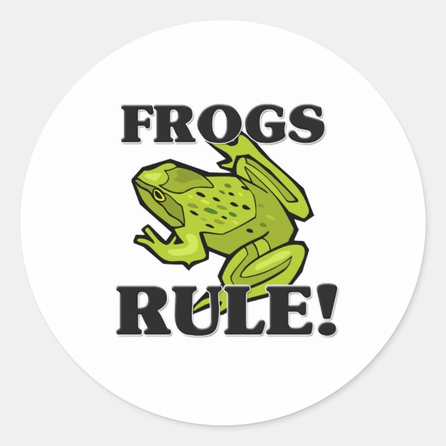 Sticker Rond FROGS Rule ! (Devant)