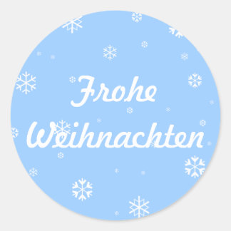 Sticker Rond Frohe Weihnachten