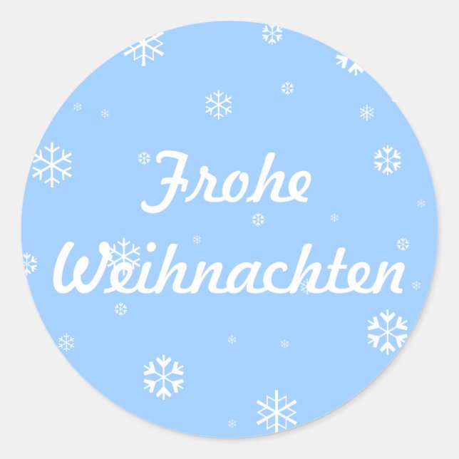Sticker Rond Frohe Weihnachten (Devant)