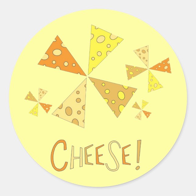 Sticker Rond Fromage ! (Devant)