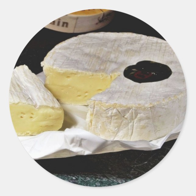 Sticker Rond Fromage Camembert (Devant)