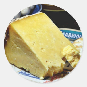 Sticker Rond Fromage Cheshire