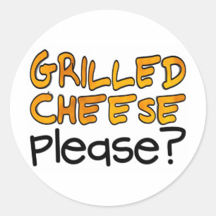 Sticker Rond Fromage Grillé S'Il Vous Plaît ?