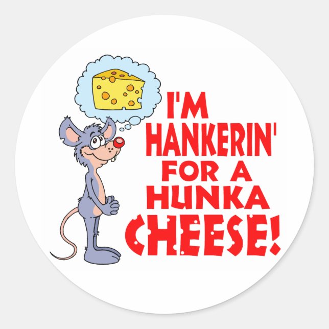 Sticker Rond Fromage Hunka (Devant)
