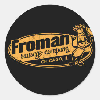 Sticker Rond Froman Sausage co chicago illinois