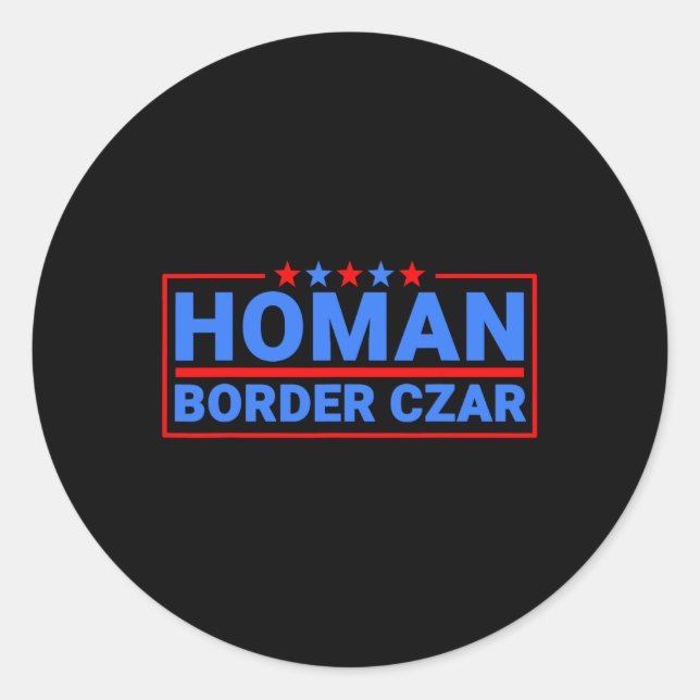 Sticker Rond Frontière Tzar Tom Homan Mega Support (Devant)