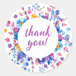 Sticker Rond Frost Berry Winter Party