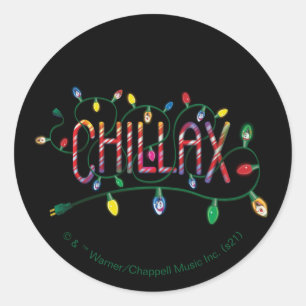 Sticker Rond Frosty the Snowman™   Lumières de vacances "Chi