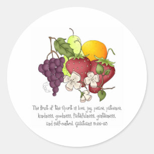 Sticker Rond Fruit de l'Esprit