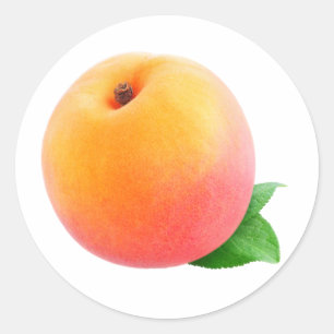 Sticker Rond Fruit de pêche