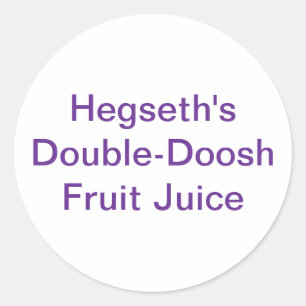 Sticker Rond Fruit-Doosh Ped Hegseth Hankamer Artjunkhaus Miam!
