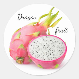 Sticker Rond Fruit dragon