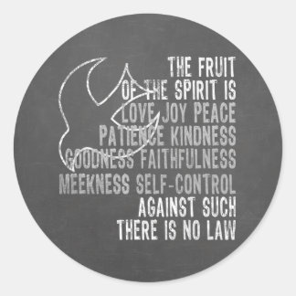 Sticker Rond Fruit du regard de tableau d'esprit avec la