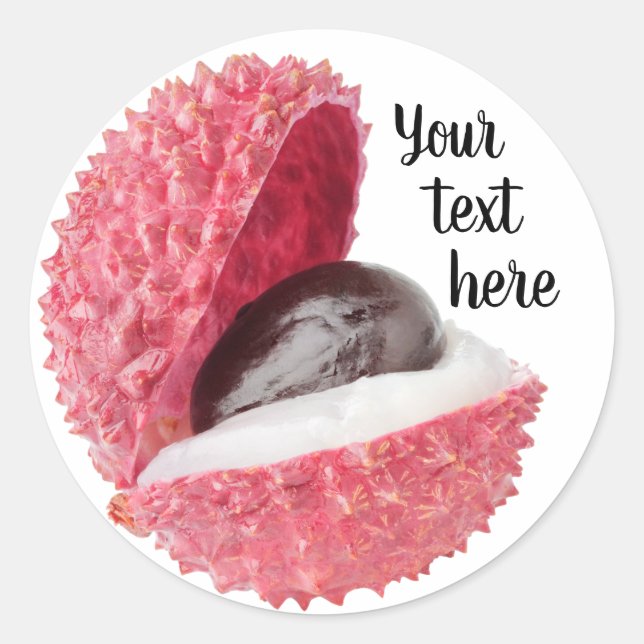 Sticker Rond Fruit Lichee (Devant)