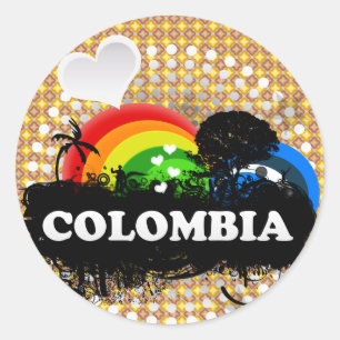 Sticker Rond Fruit mignon Colombie