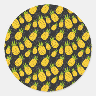 Sticker Rond Fruit motif transparent motif de surface de frui