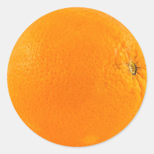 Sticker Rond Fruit orange