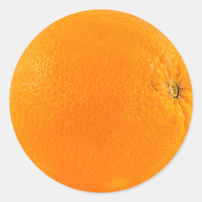 Sticker Rond Fruit orange (Devant)