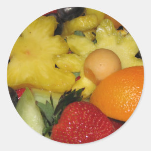 Sticker Rond Fruit vif