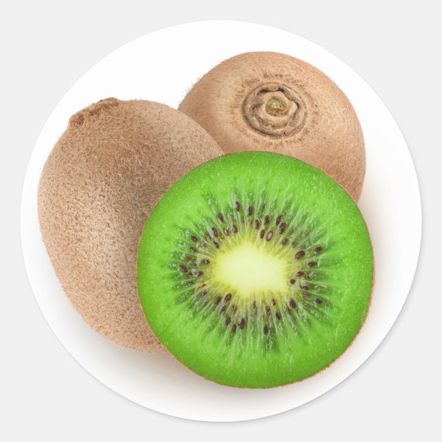 Sticker Rond Fruits de Kiwi (Devant)