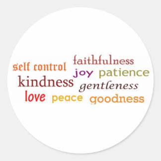 Sticker Rond Fruits de l'Esprit