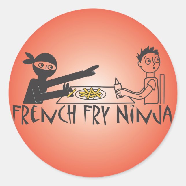 Sticker Rond Fry Ninja (Devant)