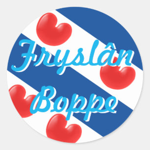 Sticker Rond Fryslân Boppe
