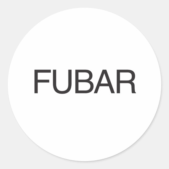 STICKER ROND FUBAR (Devant)