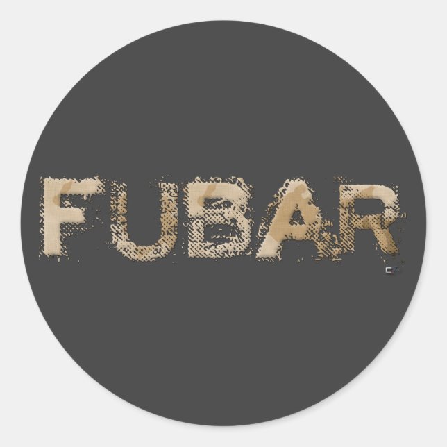 STICKER ROND FUBAR (Devant)