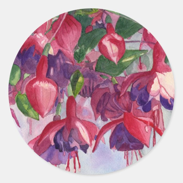 Sticker Rond Fuchsia Lore (Devant)