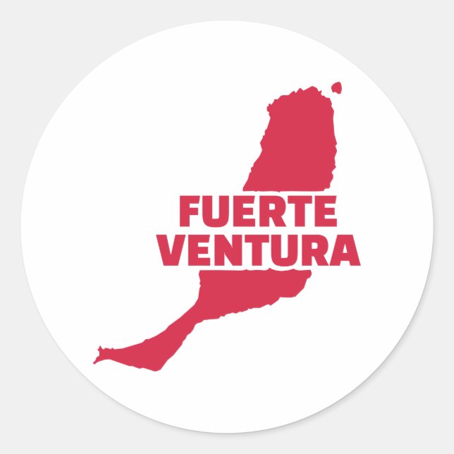 Sticker Rond Fuerteventura (Devant)