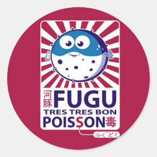 Sticker Rond Fugu
